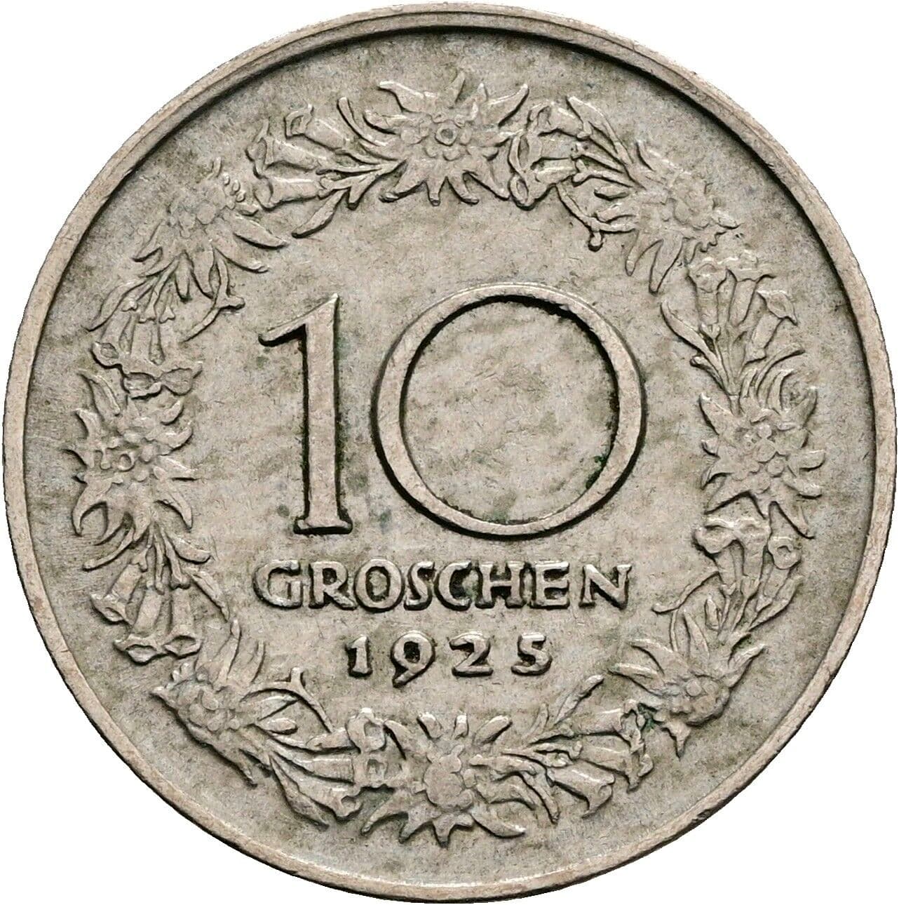 10 Groschen 1925 – Rückseite