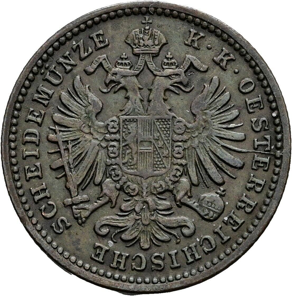 1 Kreuzer Franz Joseph I. 1848-1916 1885 – Rückseite