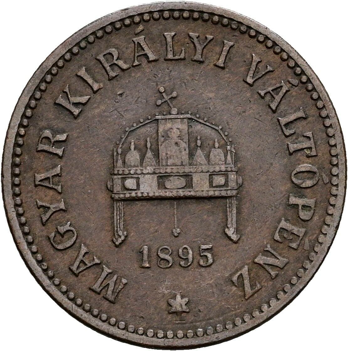 2 Filler Franz Joseph I. 1848-1916 1895 KB, Kremnitz – Rückseite