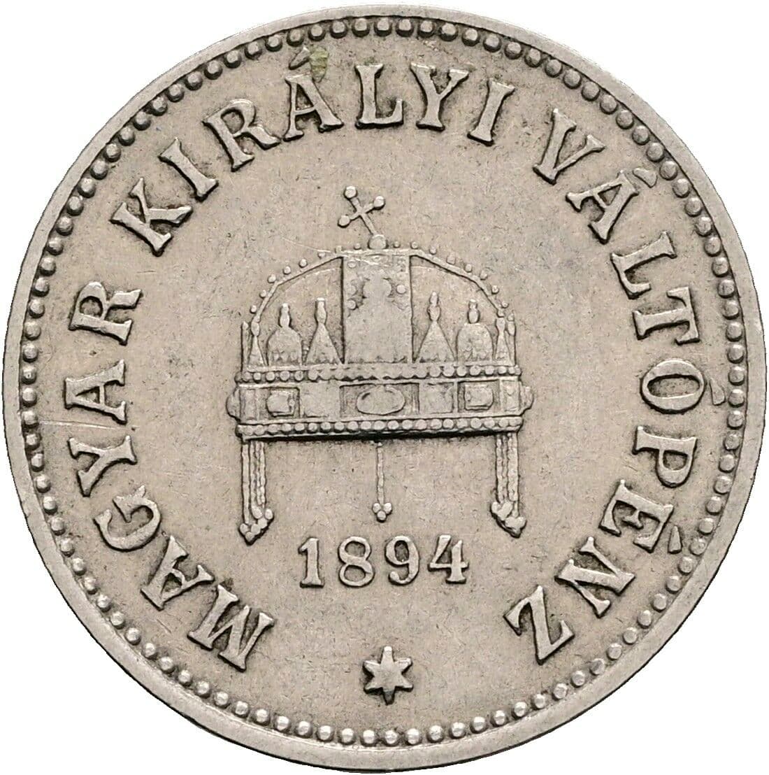 10 Filler Franz Joseph I. 1848-1916 1894 KB, Kremnitz – Rückseite