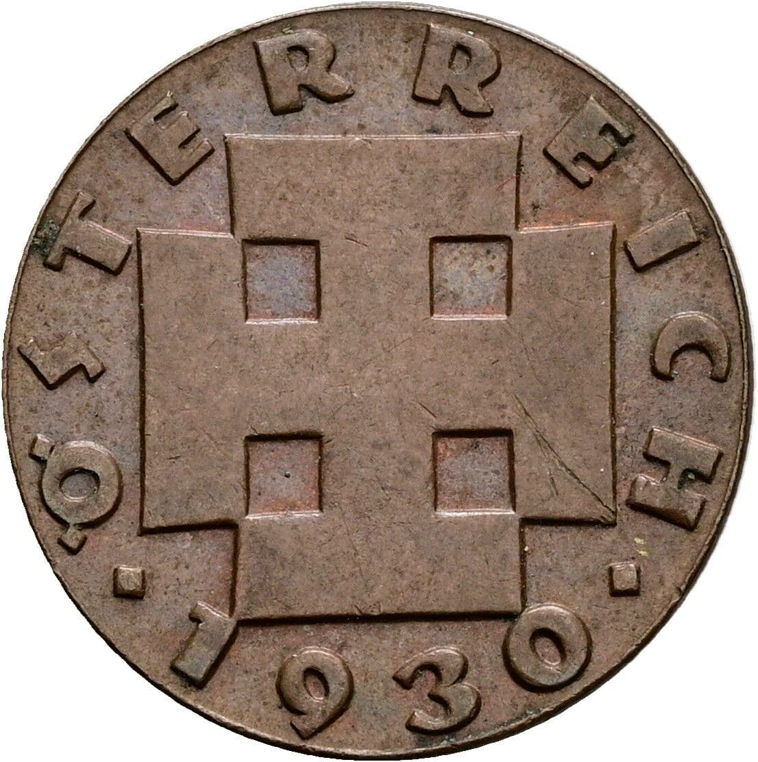 2 Groschen 1930 – Rückseite