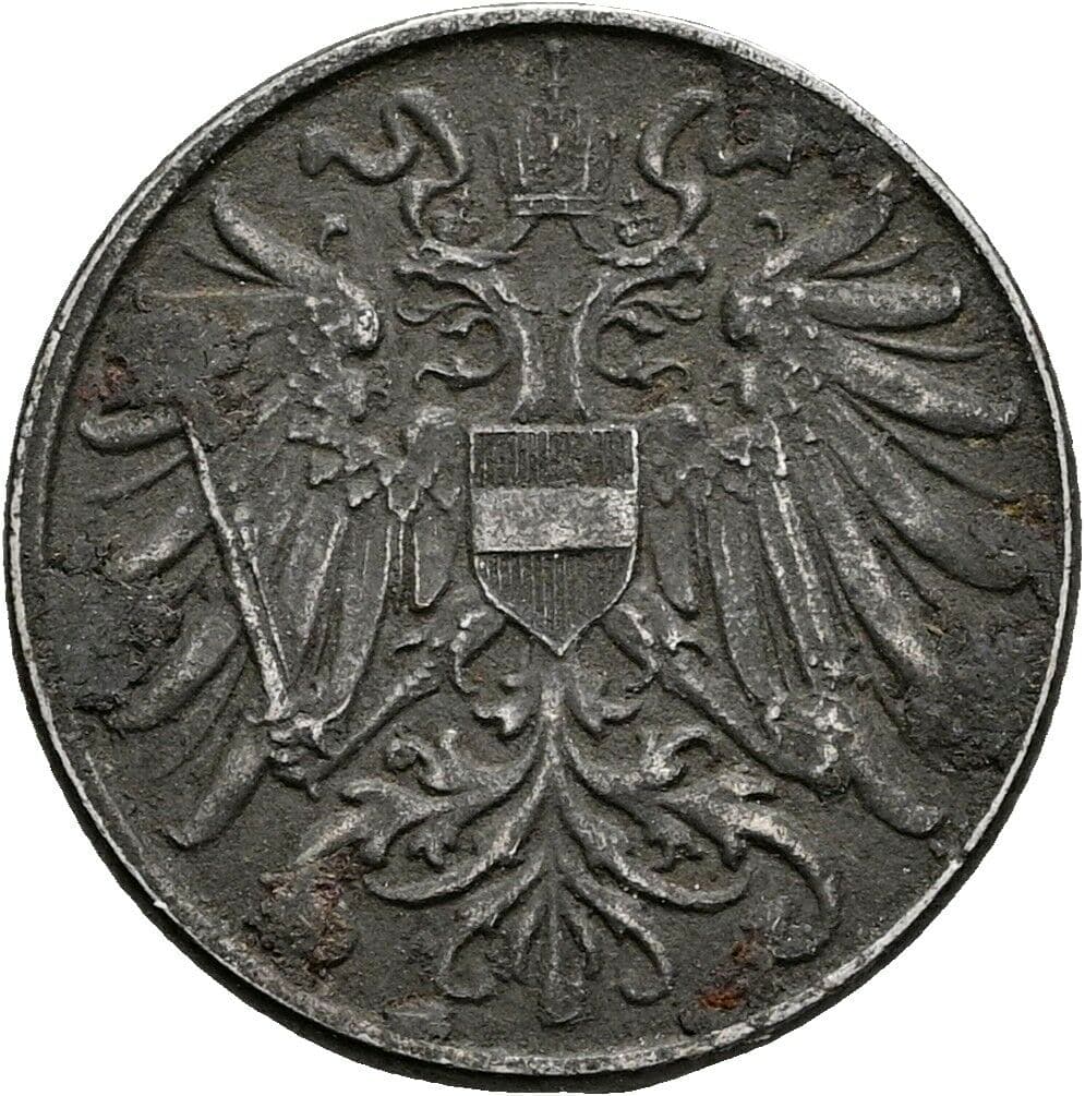 2 Heller Karl I. (1916-1918) 1918 – Rückseite