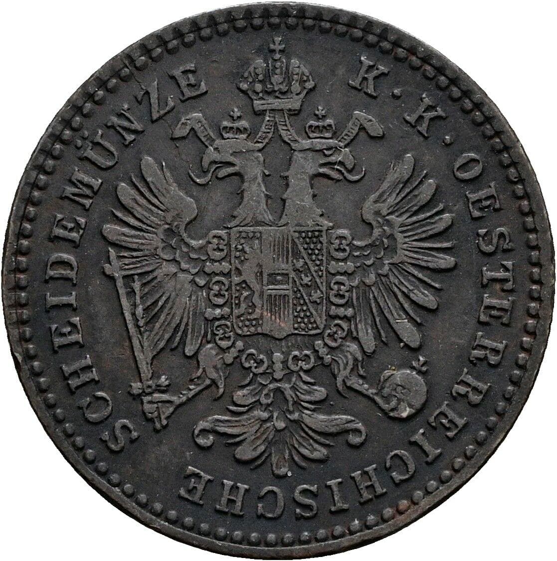 1 Kreuzer Franz Joseph I. 1848-1916 1881 – Rückseite