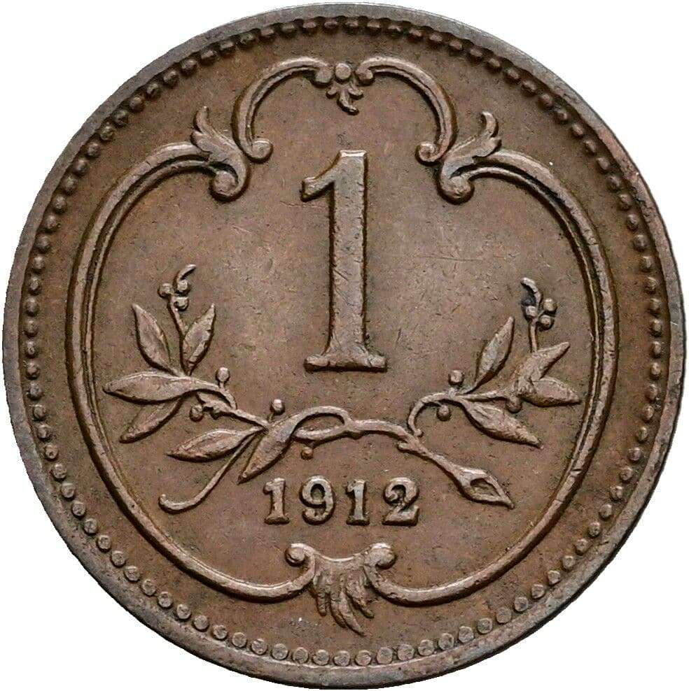 1 Heller Franz Joseph I. 1848-1916 1912 – Vorderseite