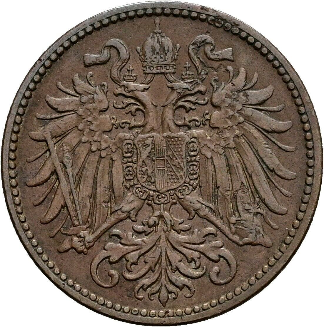 2 Heller Franz Joseph I. 1848-1916 1910 – Rückseite