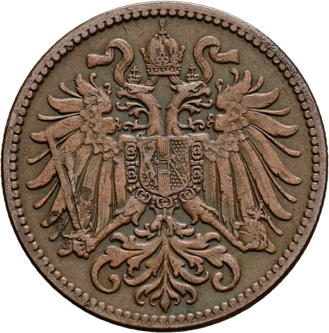 2 Heller Franz Joseph I. 1848-1916 1910 – Rückseite