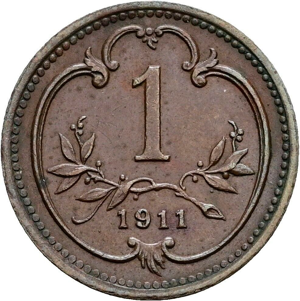 1 Heller Franz Joseph I. 1848-1916 1911 – Vorderseite