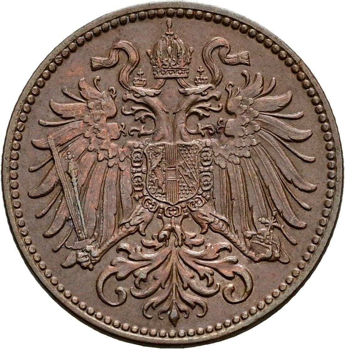 2 Heller Franz Joseph I. 1848-1916 1915 – Rückseite