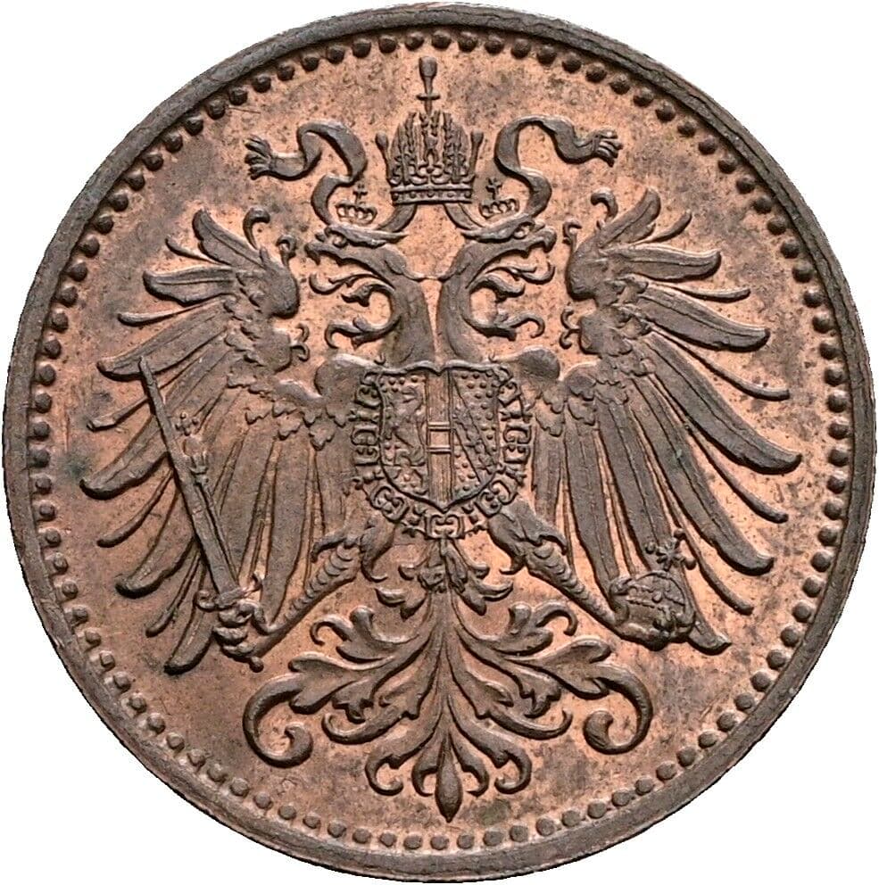 1 Heller Franz Joseph I. 1848-1916 1900 – Rückseite