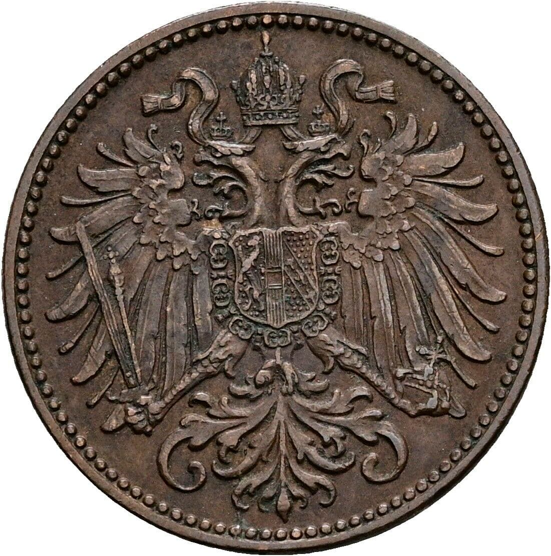 2 Heller Franz Joseph I. 1848-1916 1904 – Rückseite