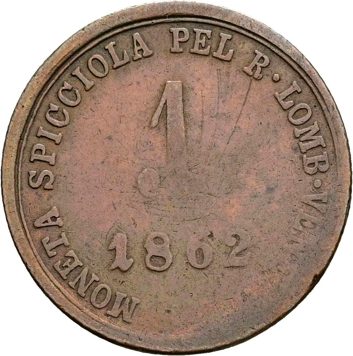 1 Soldo Franz Joseph I. 1848-1916 1862 – Vorderseite