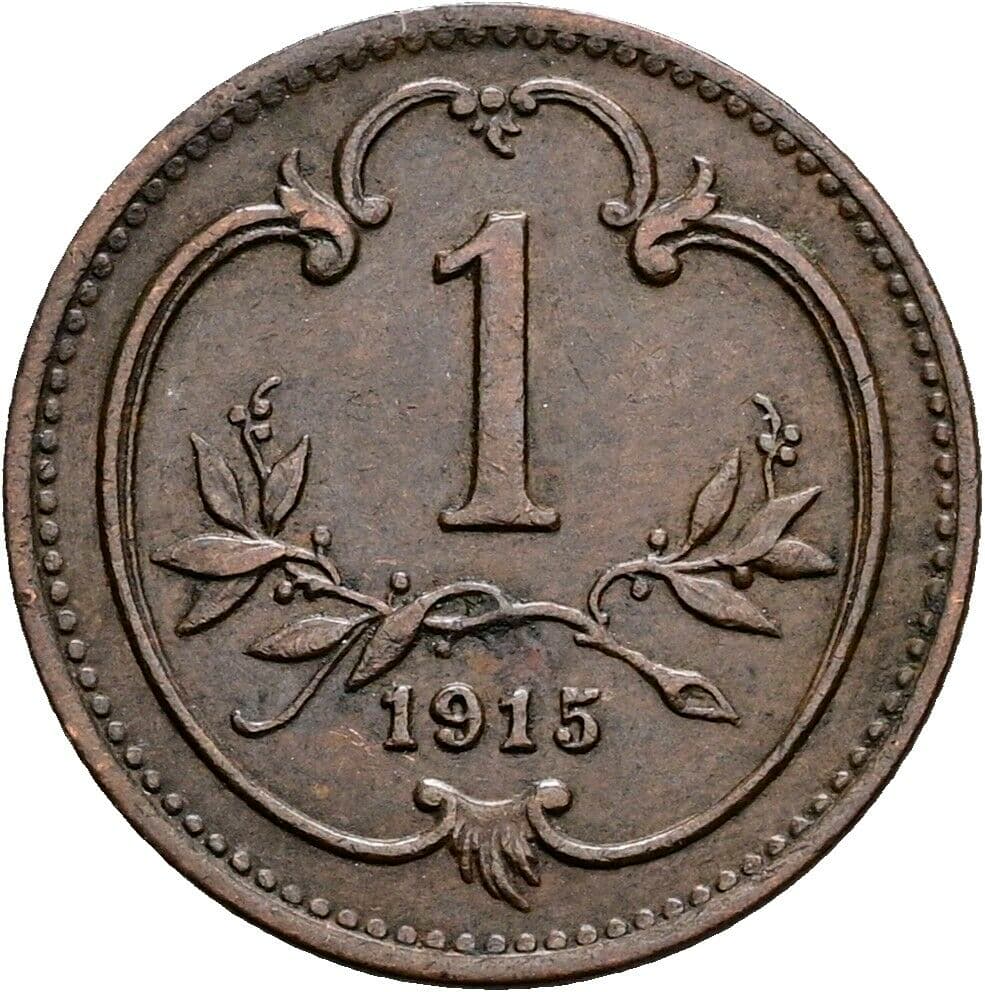 1 Heller Franz Joseph I. 1848-1916 1915 – Vorderseite