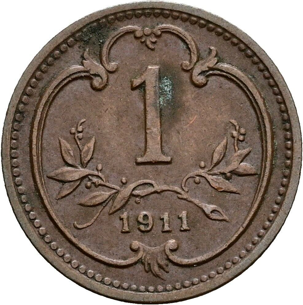 1 Heller Franz Joseph I. 1848-1916 1911 – Vorderseite