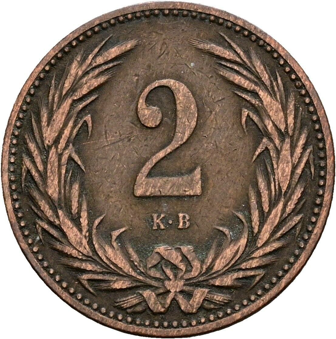 2 Filler Franz Joseph I. 1848-1916 1894 KB, Kremnitz – Vorderseite