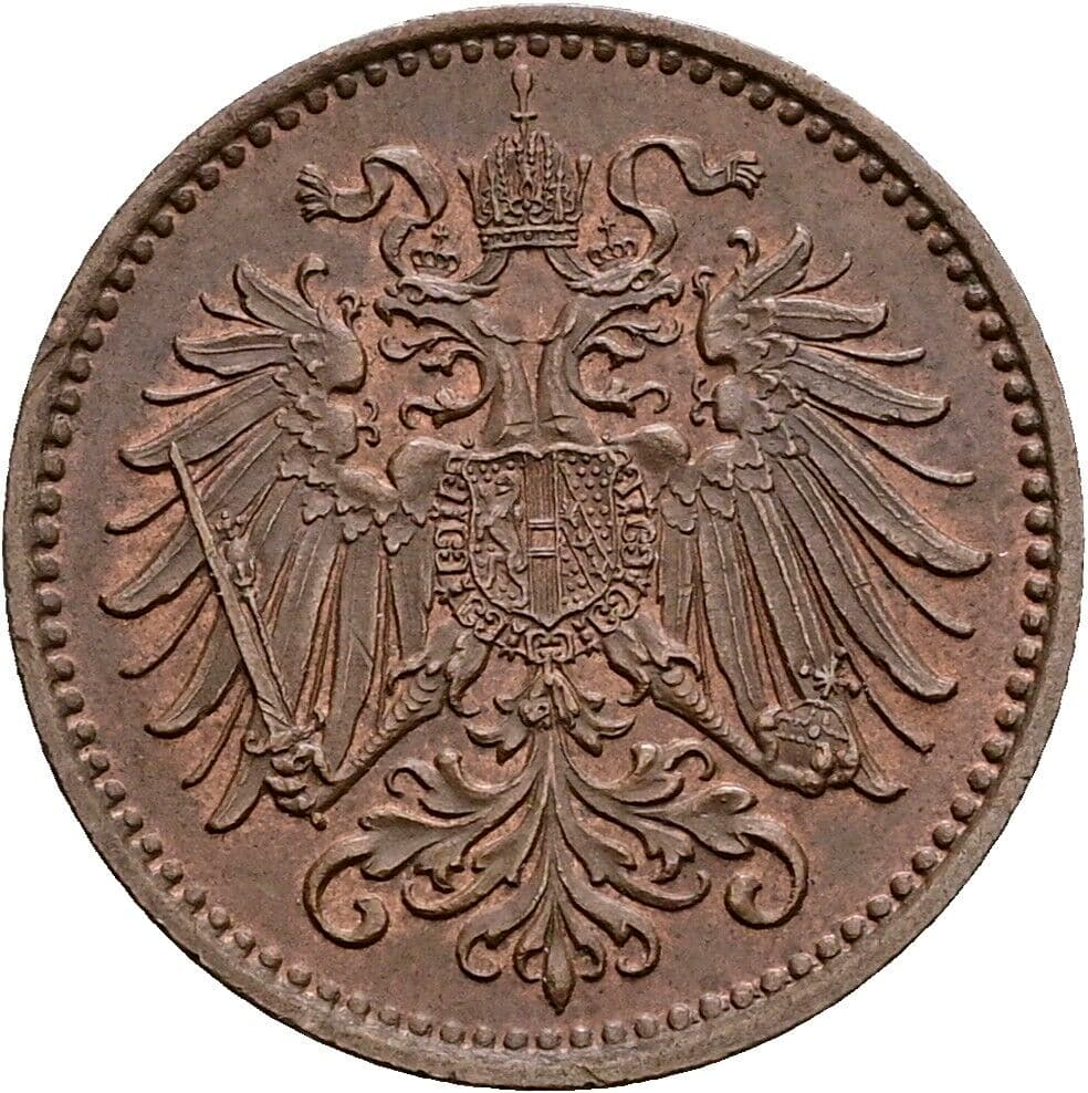 1 Heller Franz Joseph I. 1848-1916 1895 – Rückseite