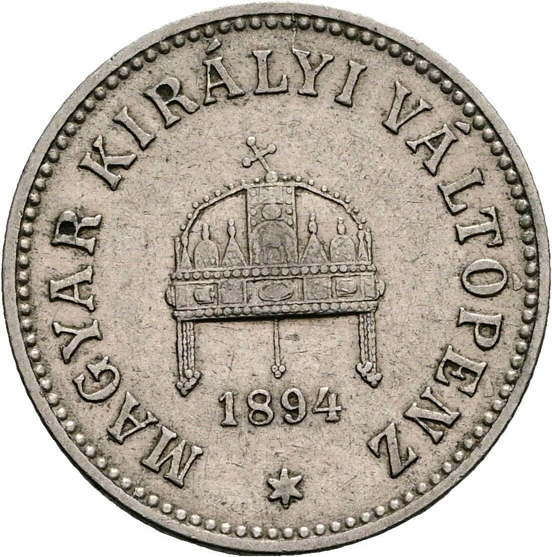 10 Filler Franz Joseph I. 1848-1916 1894 KB, Kremnitz – Rückseite