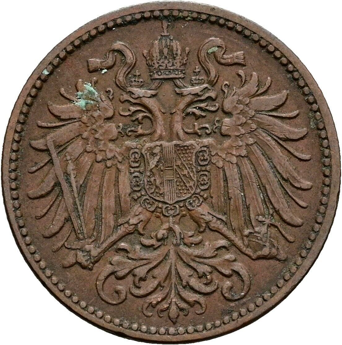 2 Heller Franz Joseph I. 1848-1916 1912 – Rückseite