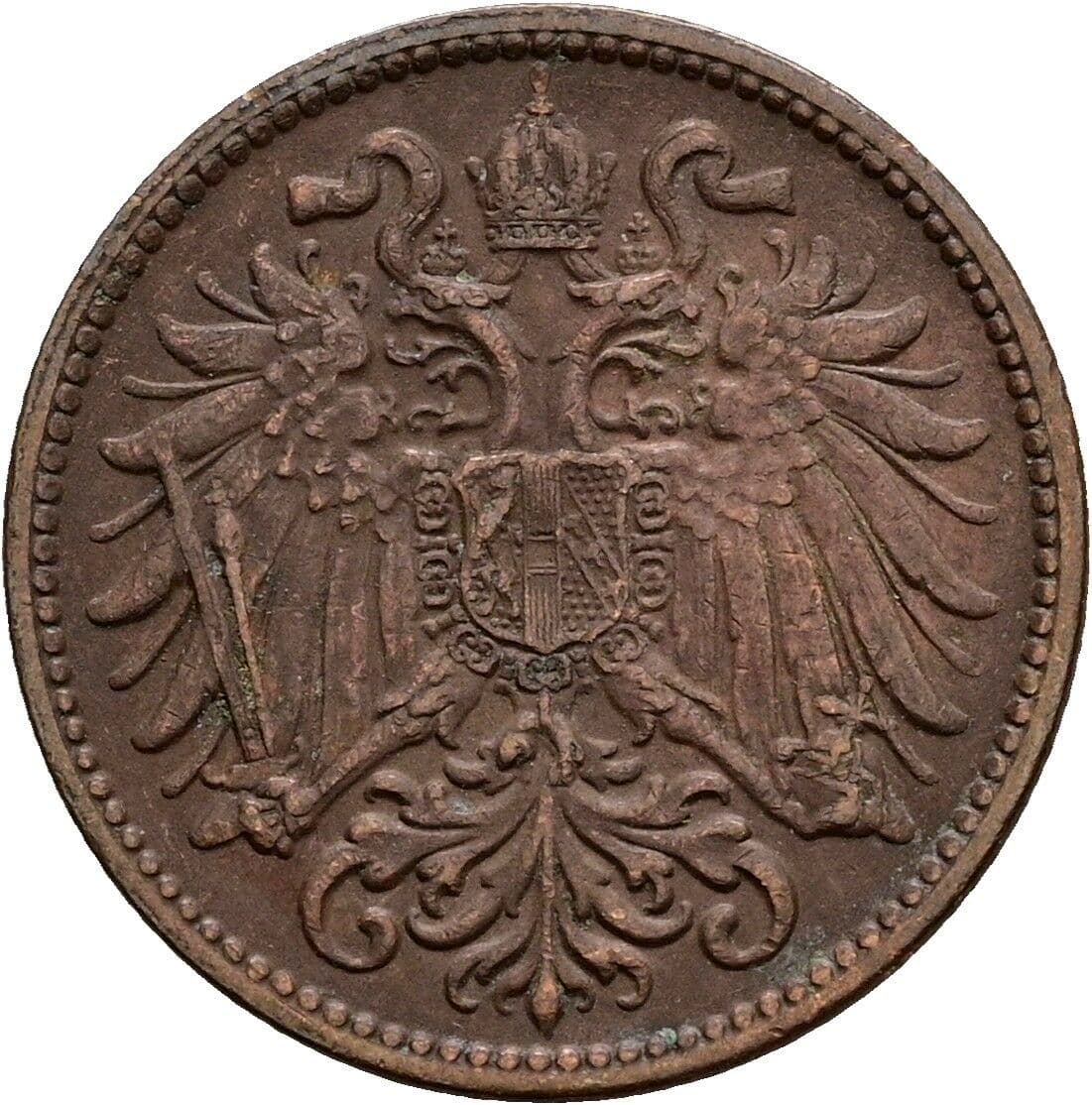 2 Heller Franz Joseph I. 1848-1916 1912 – Rückseite