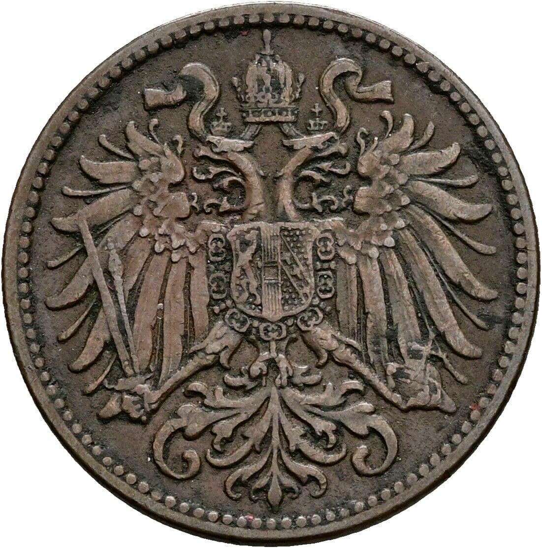 2 Heller Franz Joseph I. 1848-1916 1912 – Rückseite