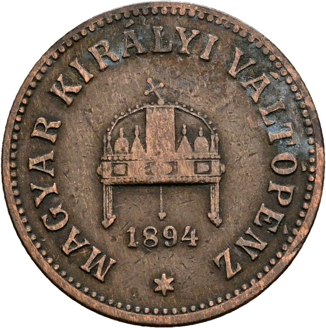 2 Filler Franz Joseph I. 1848-1916 1894 KB, Kremnitz – Rückseite