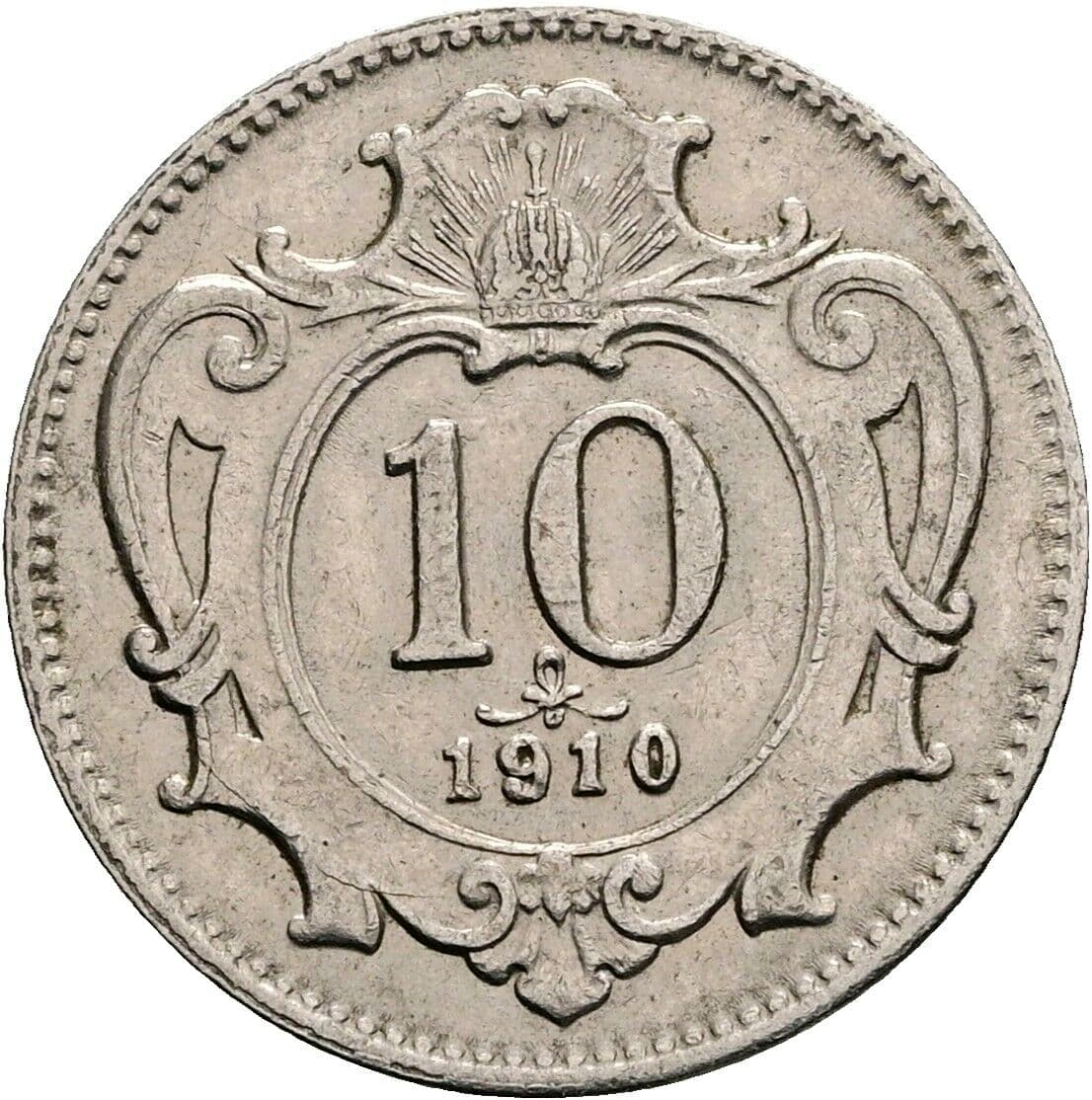 10 Heller Franz Joseph I. 1848-1916 1910 – Vorderseite