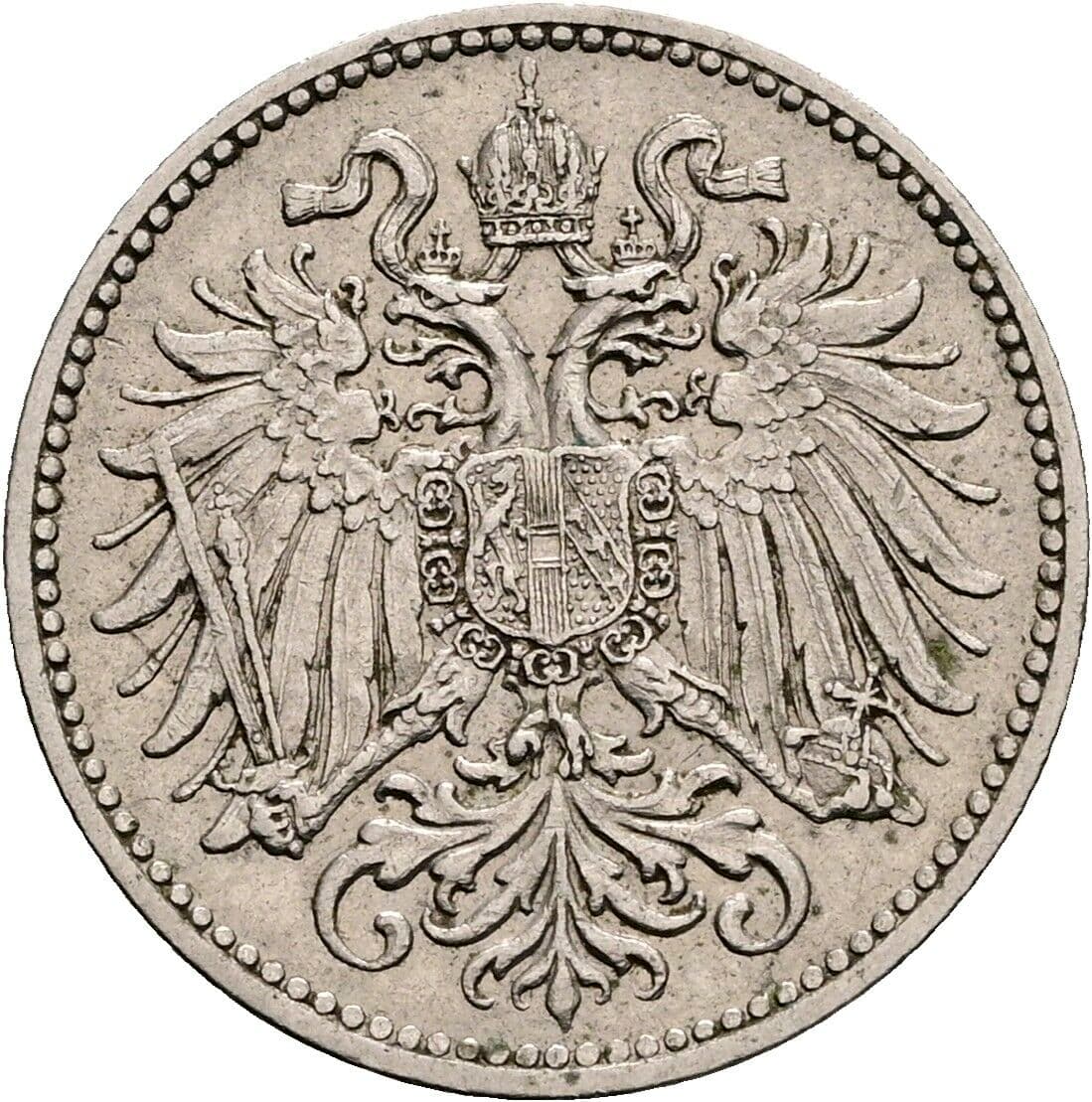 10 Heller Franz Joseph I. 1848-1916 1909 – Rückseite