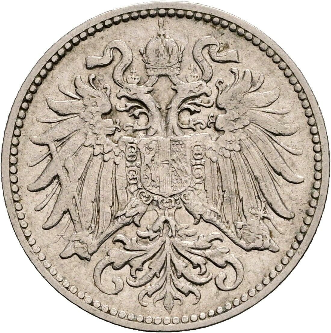 10 Heller Franz Joseph I. 1848-1916 1909 – Rückseite