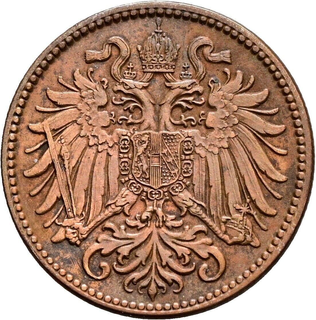 2 Heller Franz Joseph I. 1848-1916 1910 – Rückseite