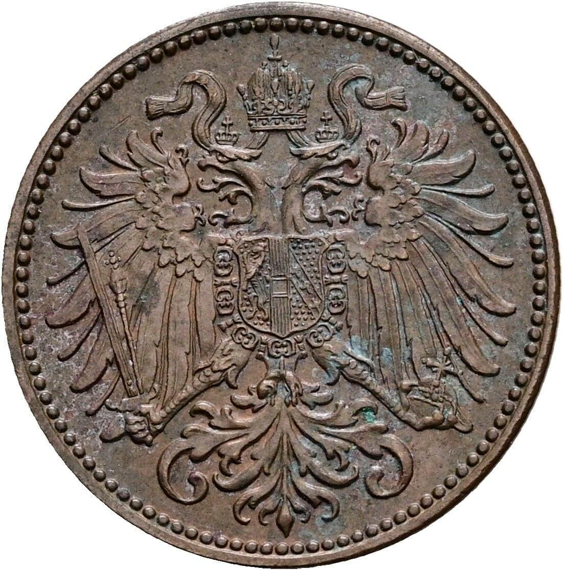 2 Heller Franz Joseph I. 1848-1916 1907 – Rückseite