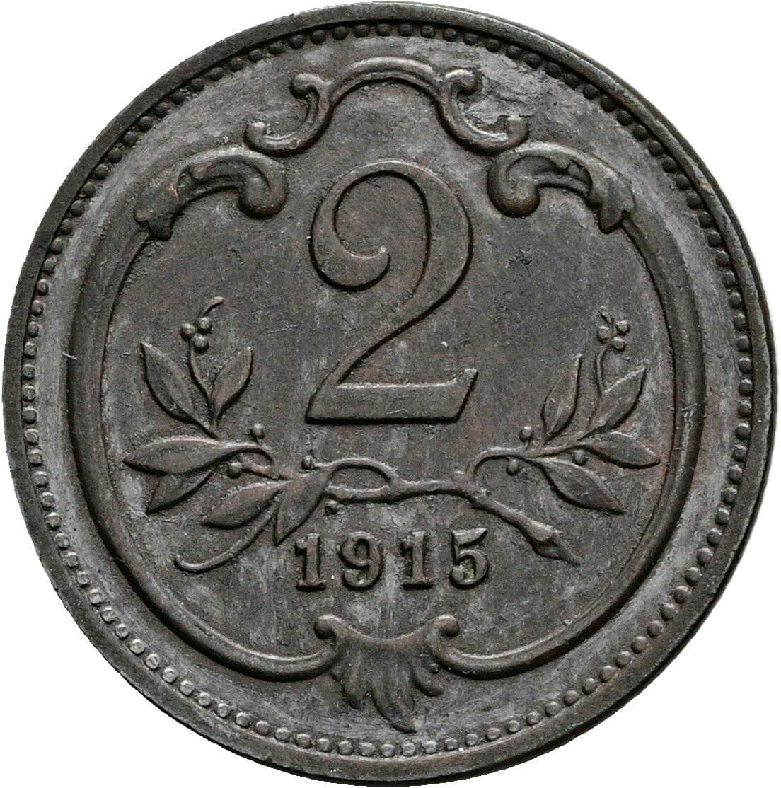 2 Heller Franz Joseph I. 1848-1916 1915 – Vorderseite