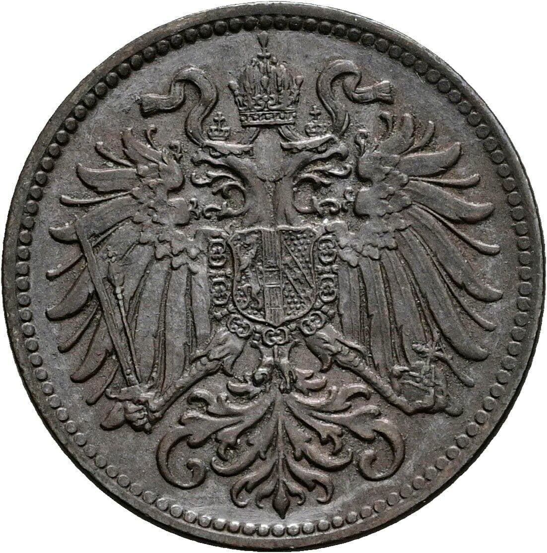 2 Heller Franz Joseph I. 1848-1916 1915 – Rückseite