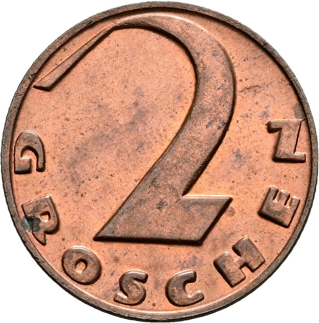 2 Groschen 1936 – Vorderseite