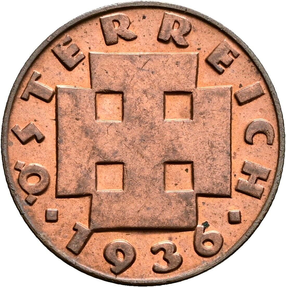 2 Groschen 1936 – Rückseite