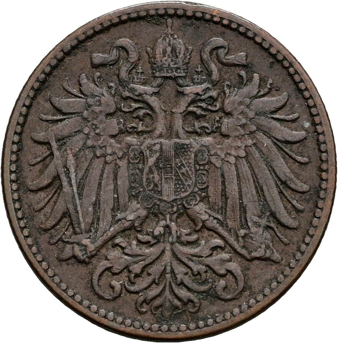 2 Heller Franz Joseph I. 1848-1916 1912 – Rückseite