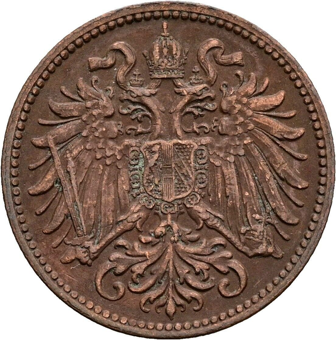 2 Heller Franz Joseph I. 1848-1916 1912 – Rückseite