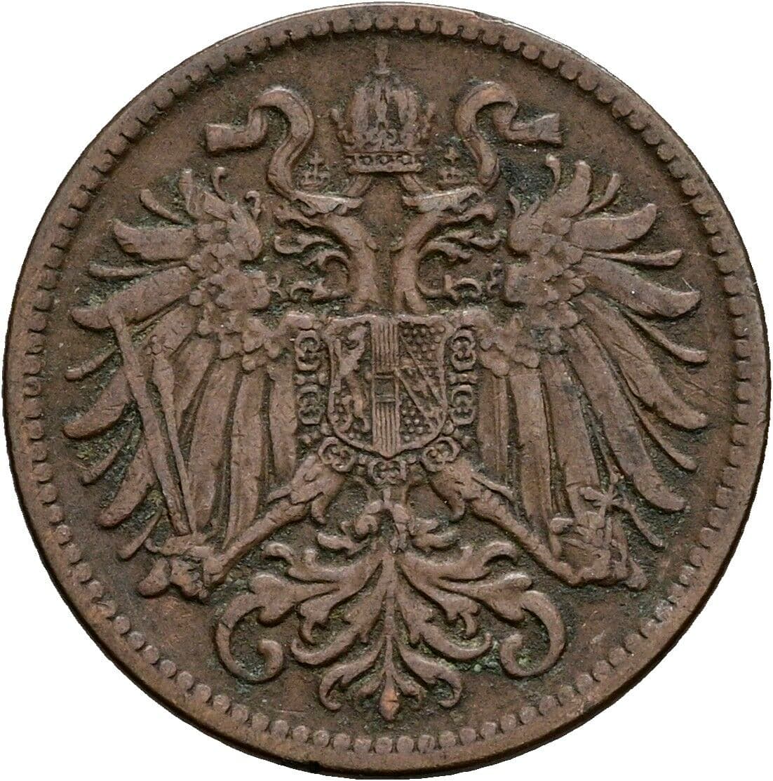 2 Heller Franz Joseph I. 1848-1916 1915 – Rückseite