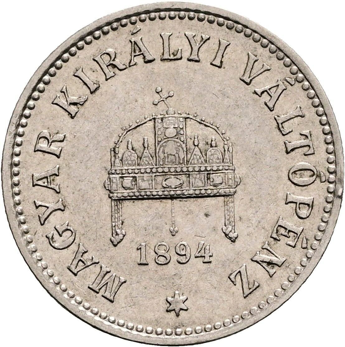 10 Filler Franz Joseph I. 1848-1916 1894 KB, Kremnitz – Rückseite