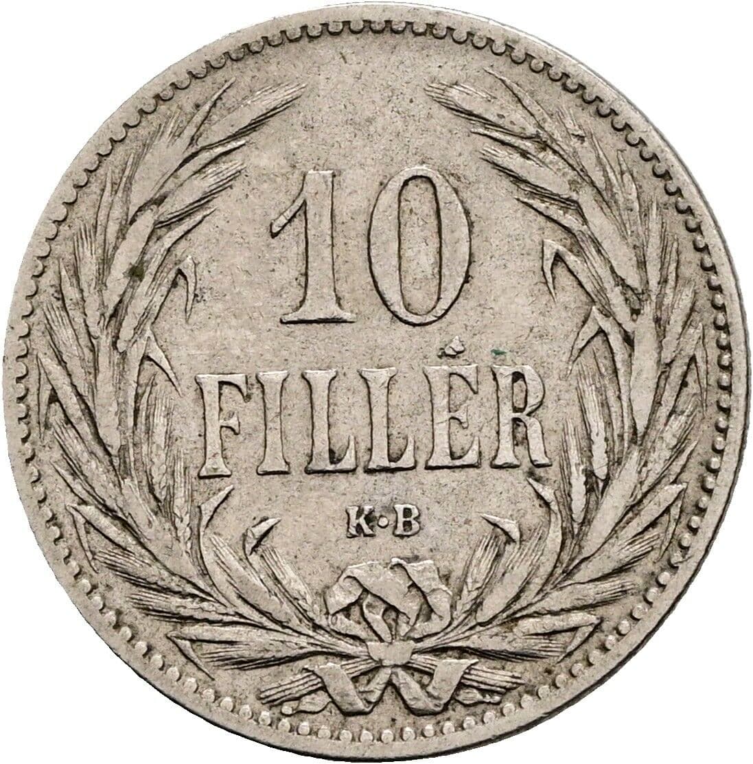 10 Filler Franz Joseph I. 1848-1916 1894 KB – Vorderseite