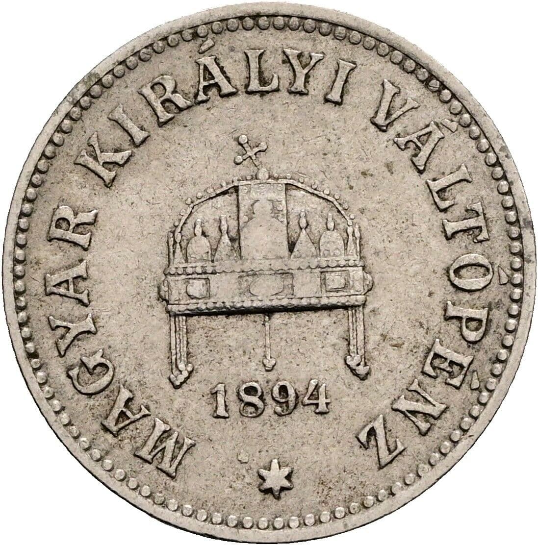 10 Filler Franz Joseph I. 1848-1916 1894 KB – Rückseite