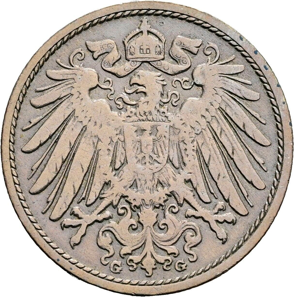 10 Pfennig 1905 G – Rückseite