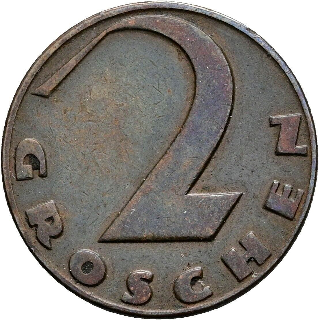 2 Groschen 1925 – Vorderseite