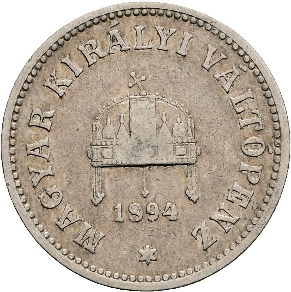 10 Filler Franz Joseph I. 1848-1916 1894 KB, Kremnitz – Rückseite