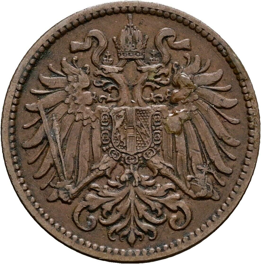 2 Heller Franz Joseph I. 1848-1916 1914 – Rückseite