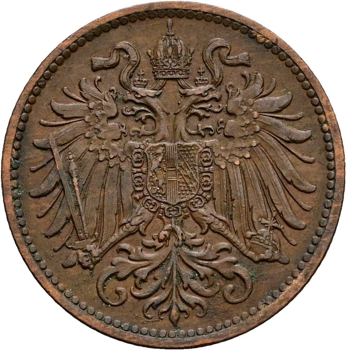2 Heller Franz Joseph I. 1848-1916 1914 – Rückseite