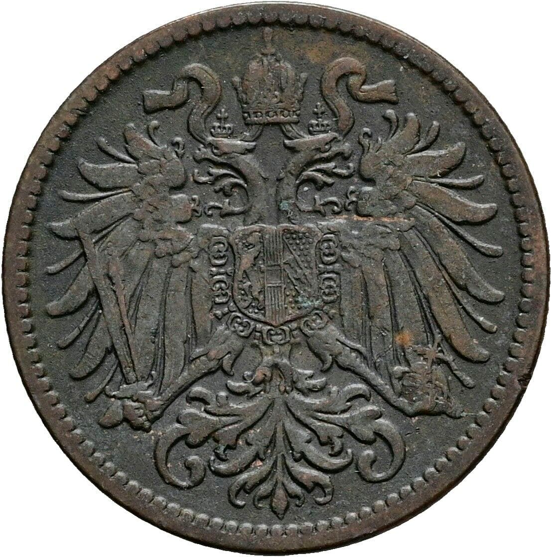 2 Heller Franz Joseph I. 1848-1916 1912 – Rückseite