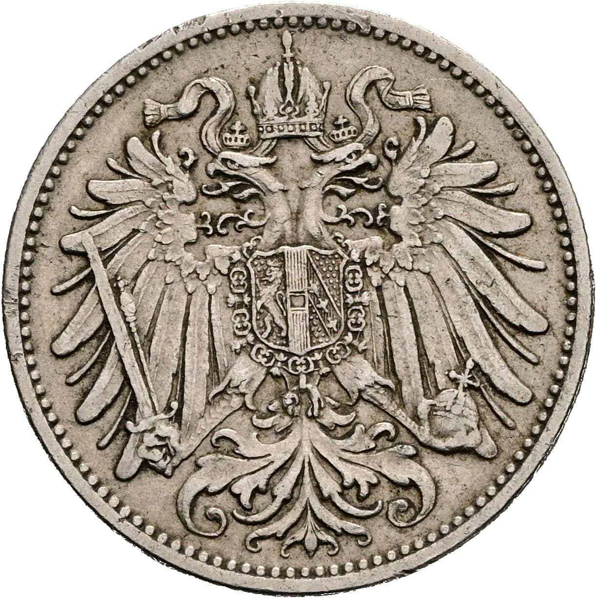 20 Heller Franz Joseph I. 1848-1916 1907 – Rückseite