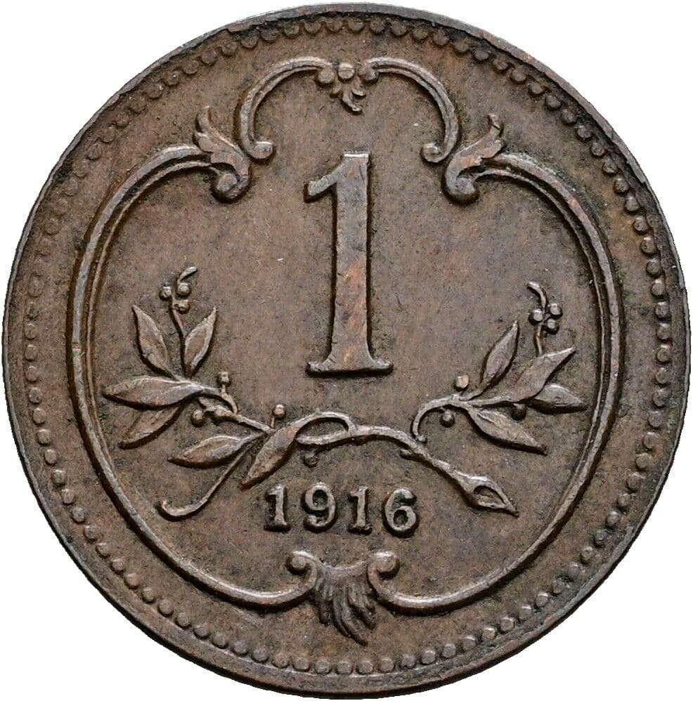 1 Heller Franz Joseph I. 1848-1916 1916 – Vorderseite