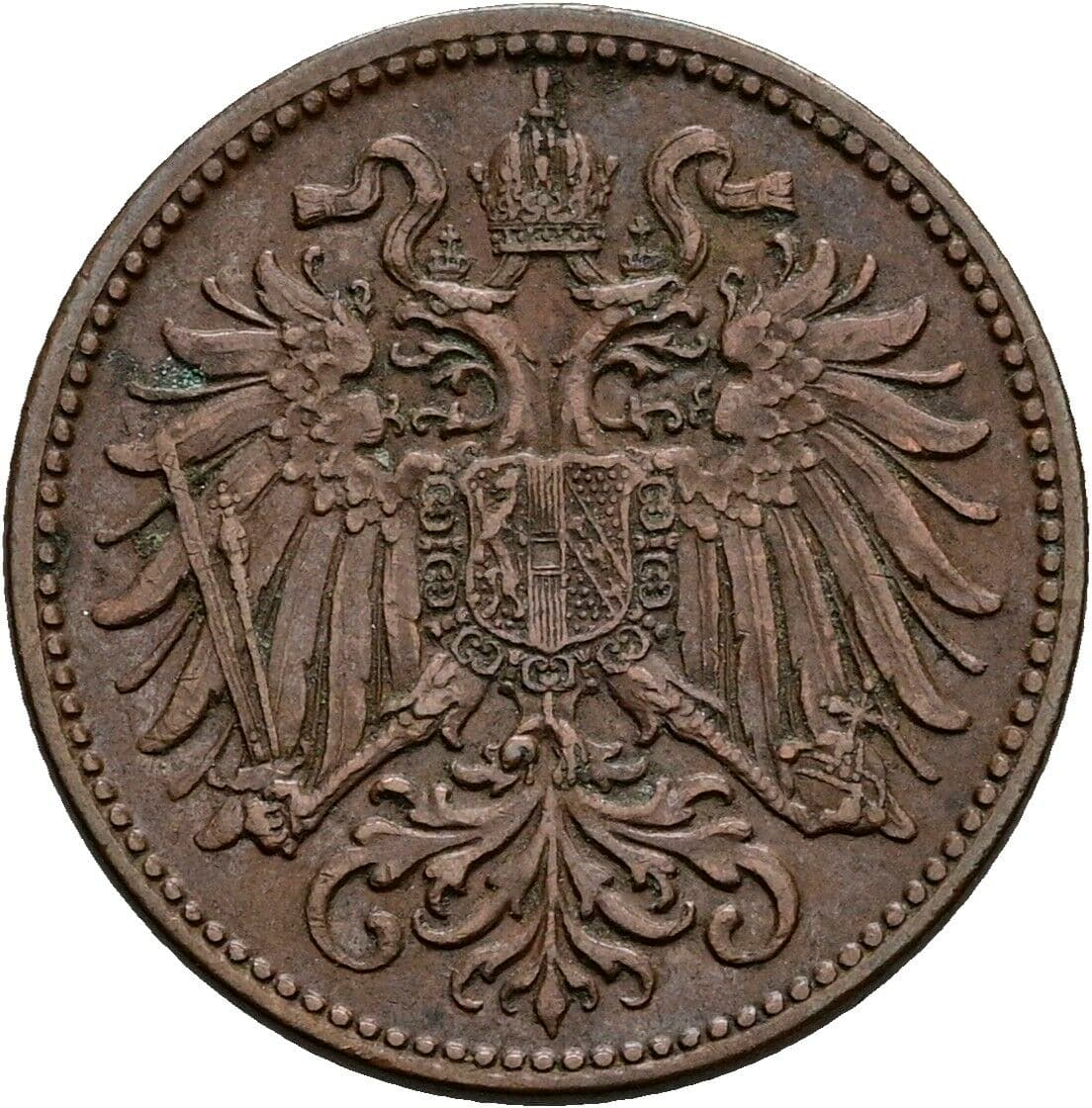 2 Heller Franz Joseph I. 1848-1916 1915 – Rückseite