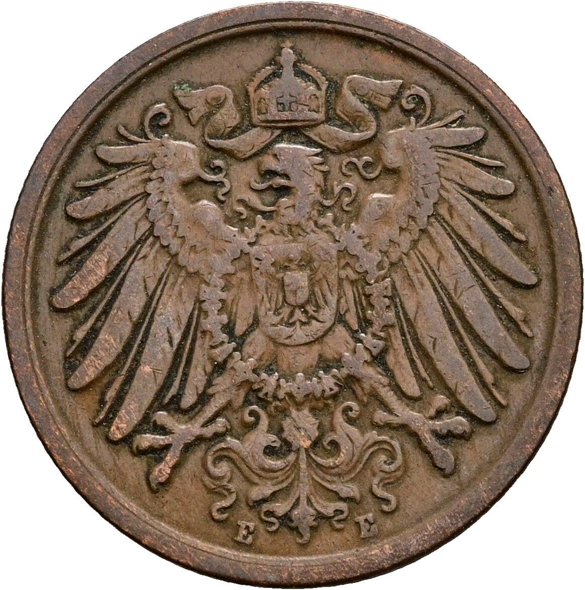 2 Pfennig 1906 G – Rückseite