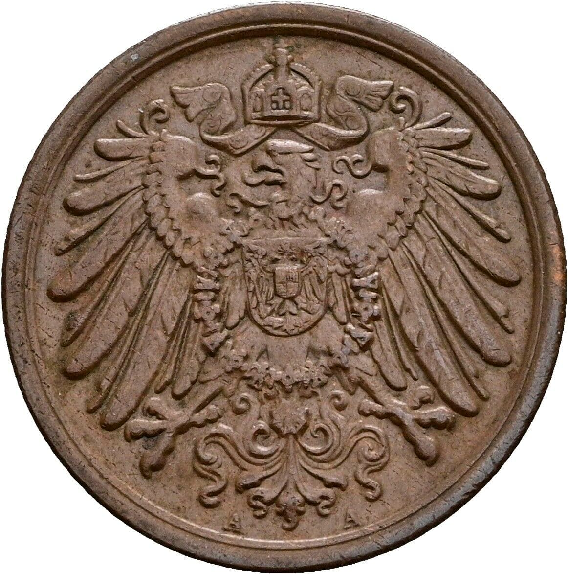2 Pfennig 1911 A – Rückseite